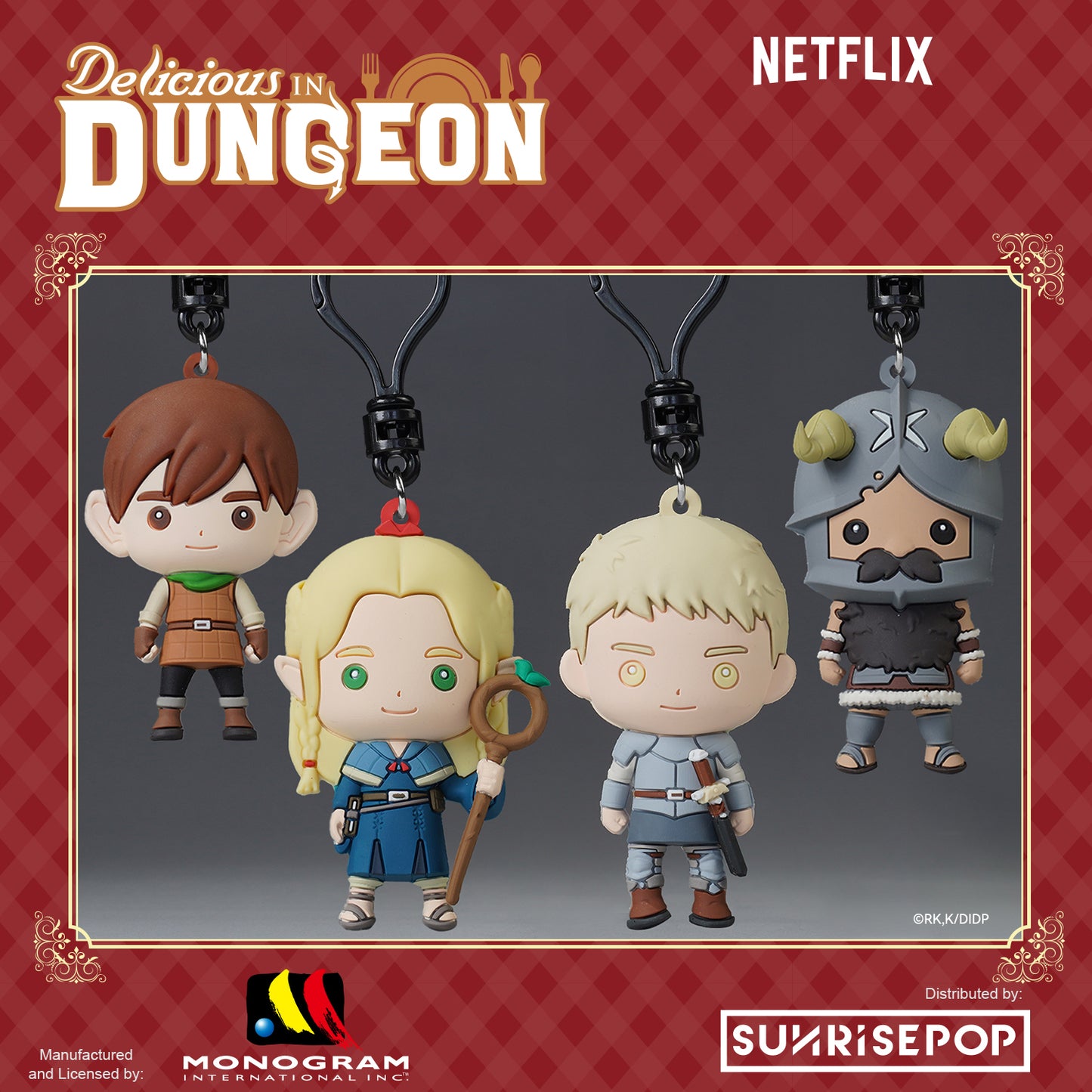 Delicious in Dungeon - 3D Foam Bag Clip - 12 Styles(1 Style/Pcs)