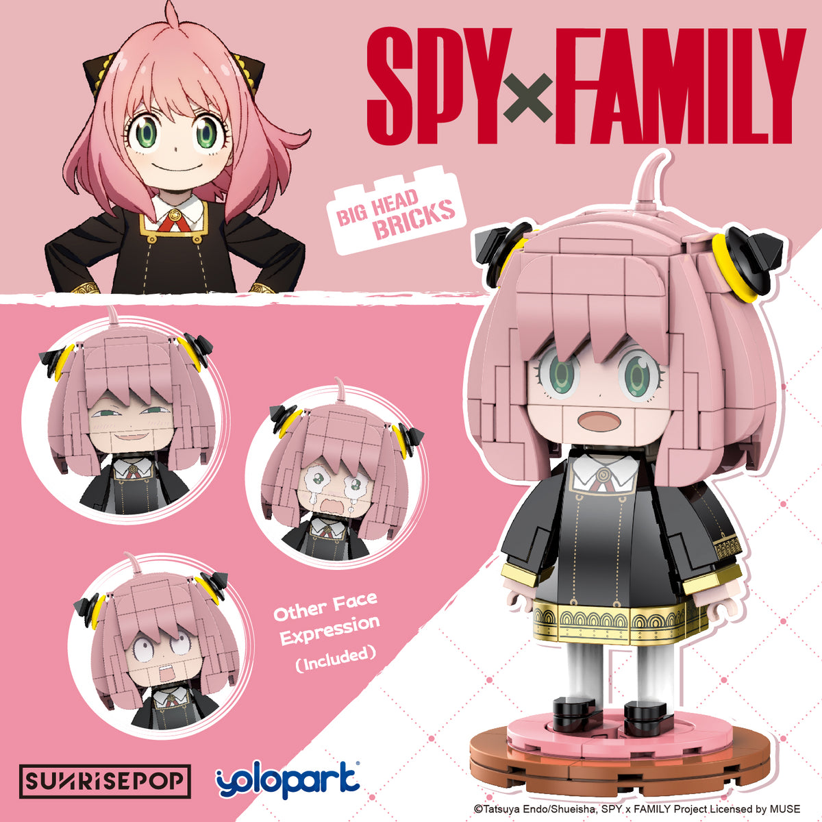 SPY×FAMILY - Anya Big Head Bricks