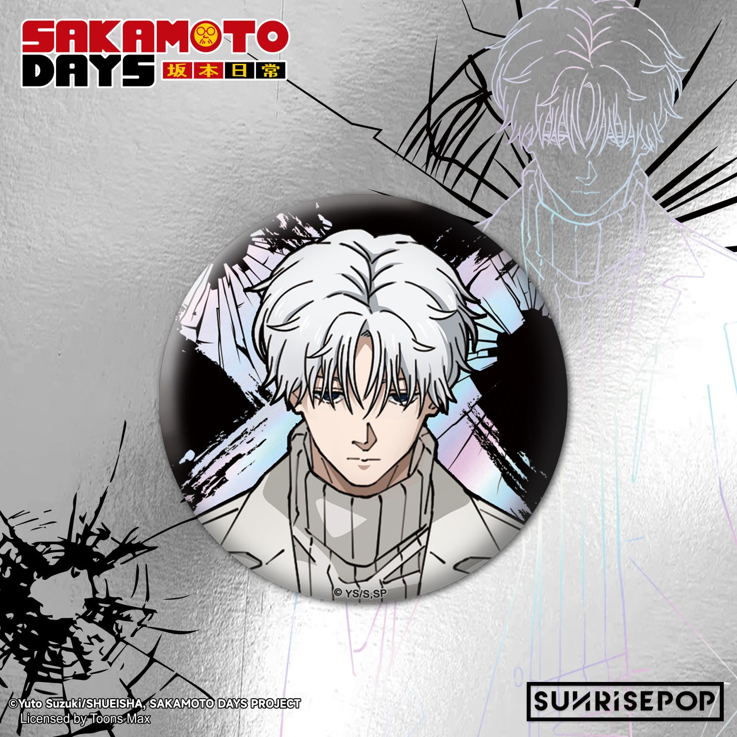 Sakamoto Days - Badge - X/Slur《PRE-ORDER》